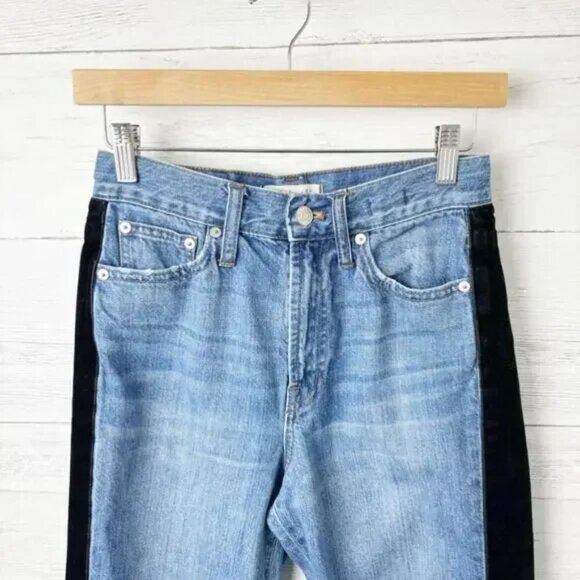 Madewell The Perfect Vintage Jean: Velvet Tux Stripe Edition 25 - Picture 2 of 7